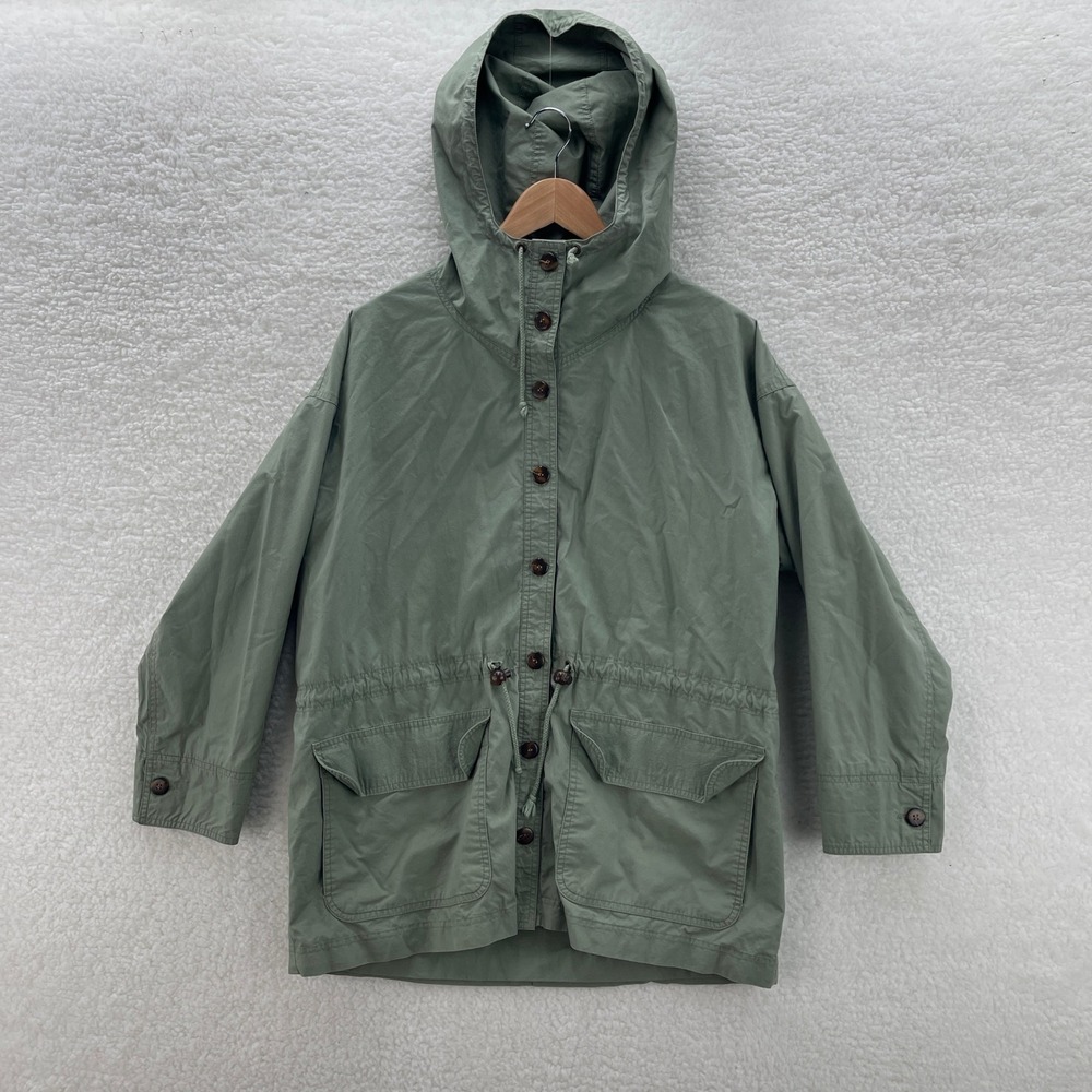 Vintage Gap Jacket Mens Small Green Military Parka Lightweight Utility Gorpcore